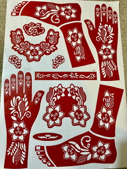 Henna stencil’s 