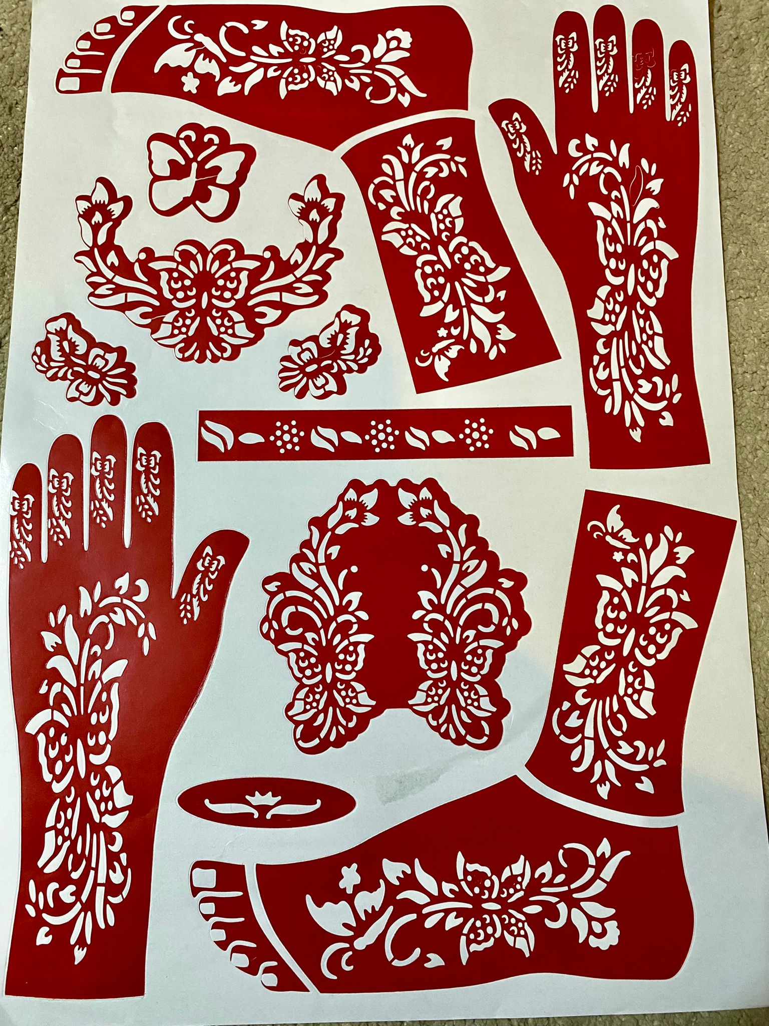 Henna stencil’s _3