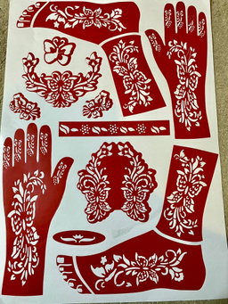 Henna stencil’s 