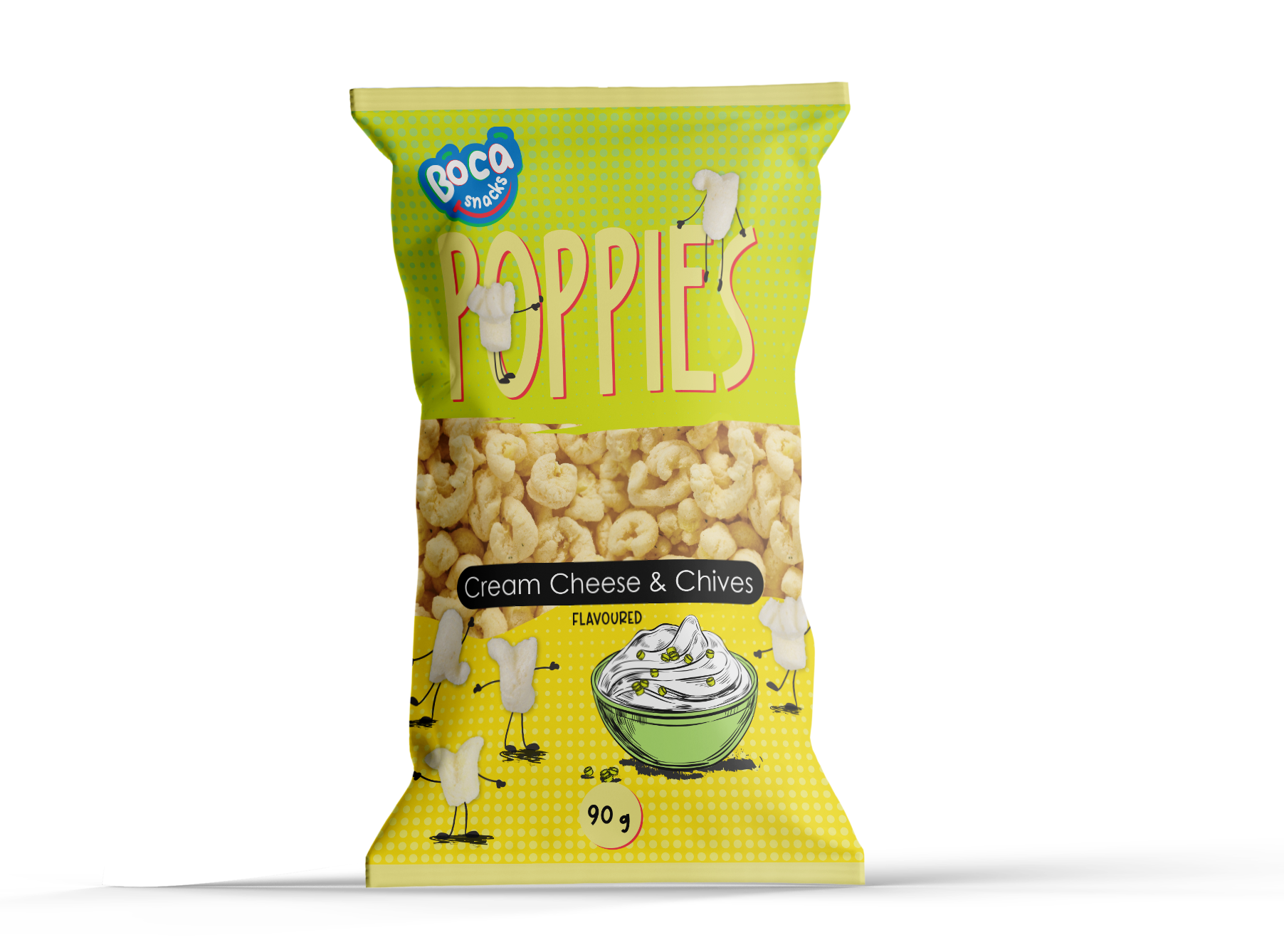 Boca Poppies Cream Cheese & Chives 20x90gr  _0