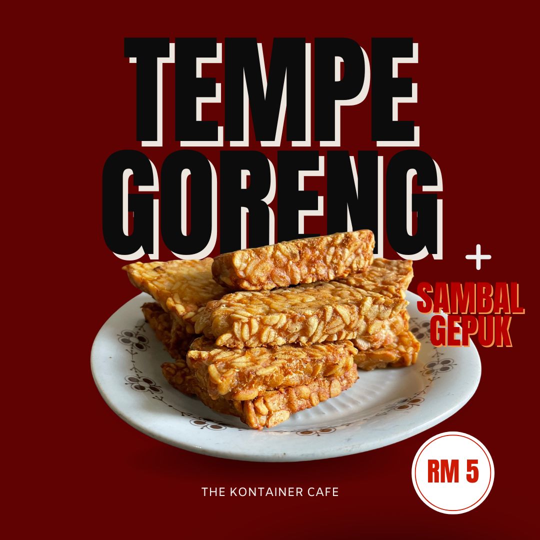 Tempe Goreng + Sambal Gepuk