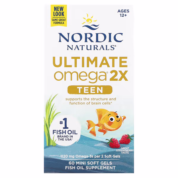 Ultimate Omega 2x, 1120 mg total Omega-3s, Strawberry Flavour_0