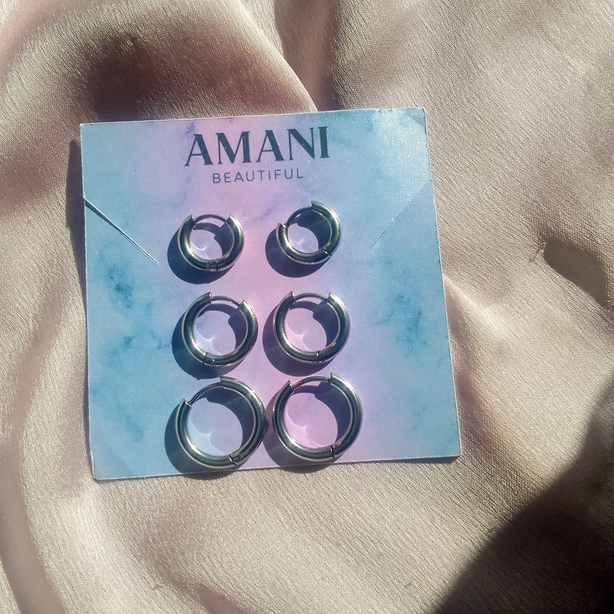 3 Pairs  Small hoops _1