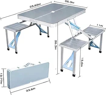 Picnic table with chairs_1