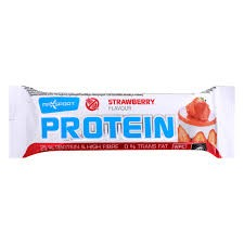 Max Sport 25% Protein Bar Strawberry Flavor - gluten free  trans fat free  high fiber
