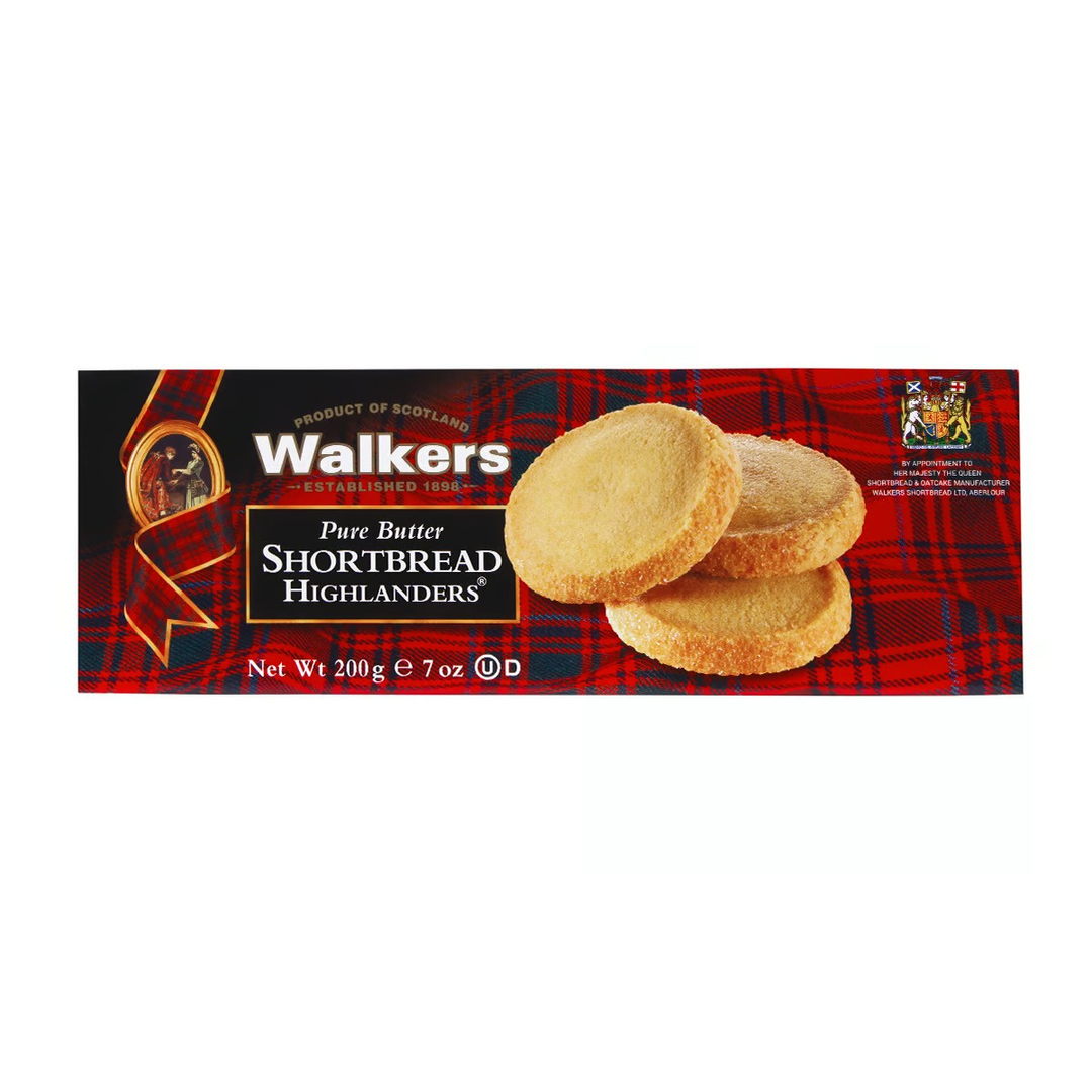 Walkers Highlanders Pure Butter Shortbread Biscuits