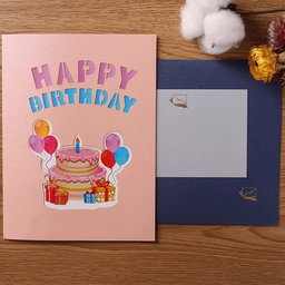 Caja de regalos con globos