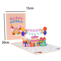 Caja de regalos con globos