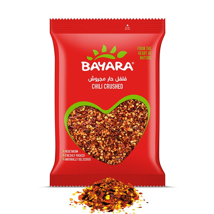 Bayara Crushed Chili - vegetarian no added artificial flavors no added artificial colorants