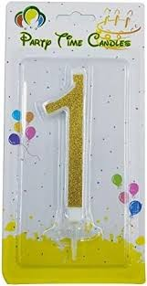 Party Time Gold Candle No.1