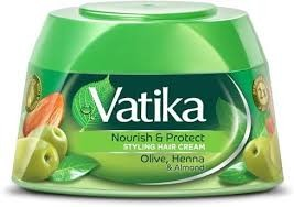 Vatika Naturals Hair Styling Cream with Olive Henna & Almond Extracts (Super Value)