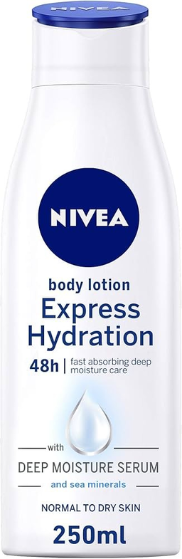 Nivea Express Hydration Body Lotion with Deep Moisture Serum & Sea Minerals for Normal to Dry Skin