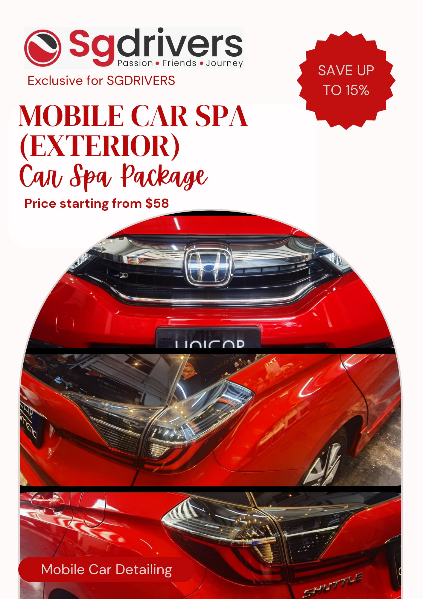 [SG Drivers Exclusive] Mobile Car Spa (Exterior Only)_0