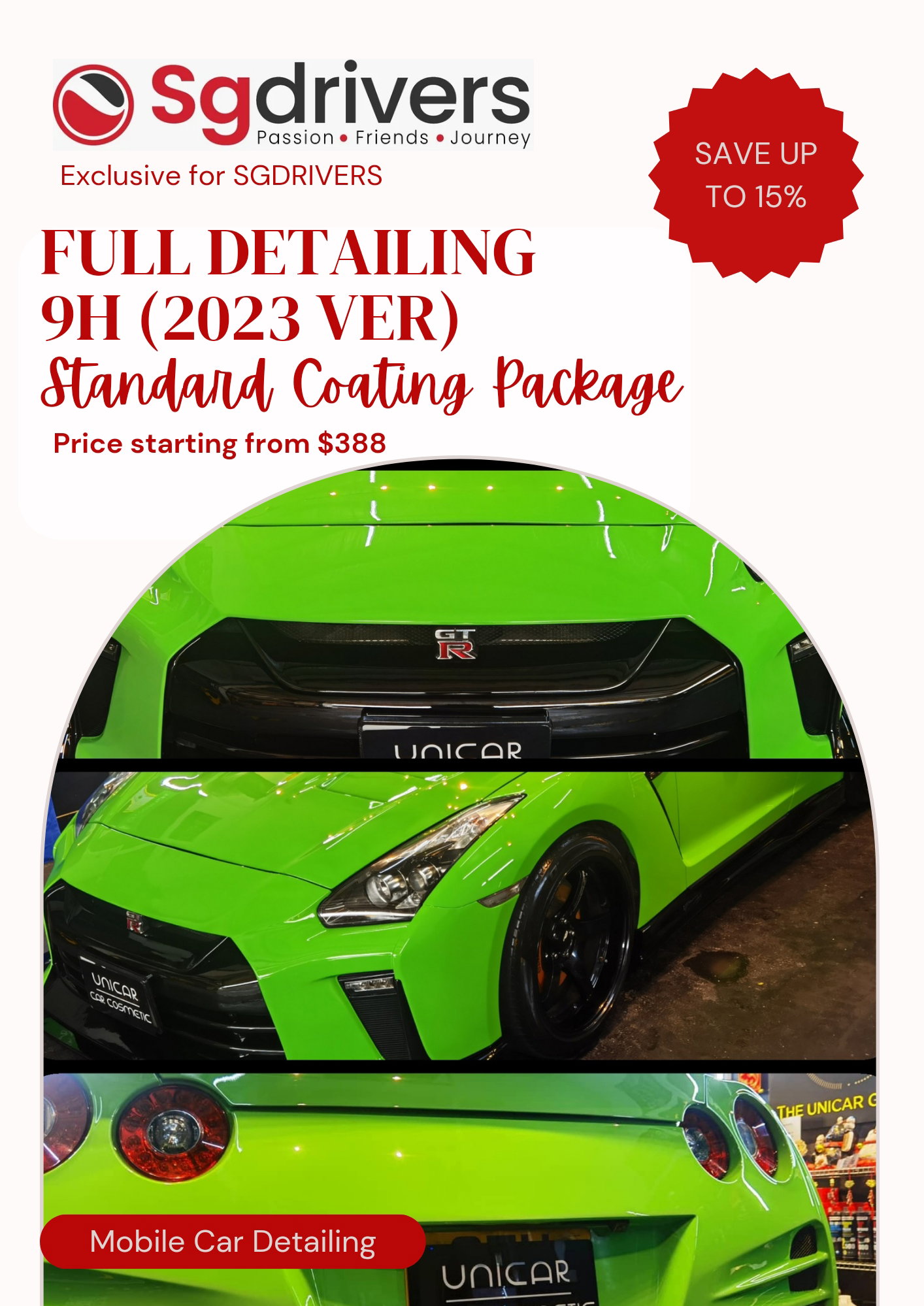 [SG Drivers Exclusive] Full Detailing 9H (Ver 2023) *Up to 36mths_0
