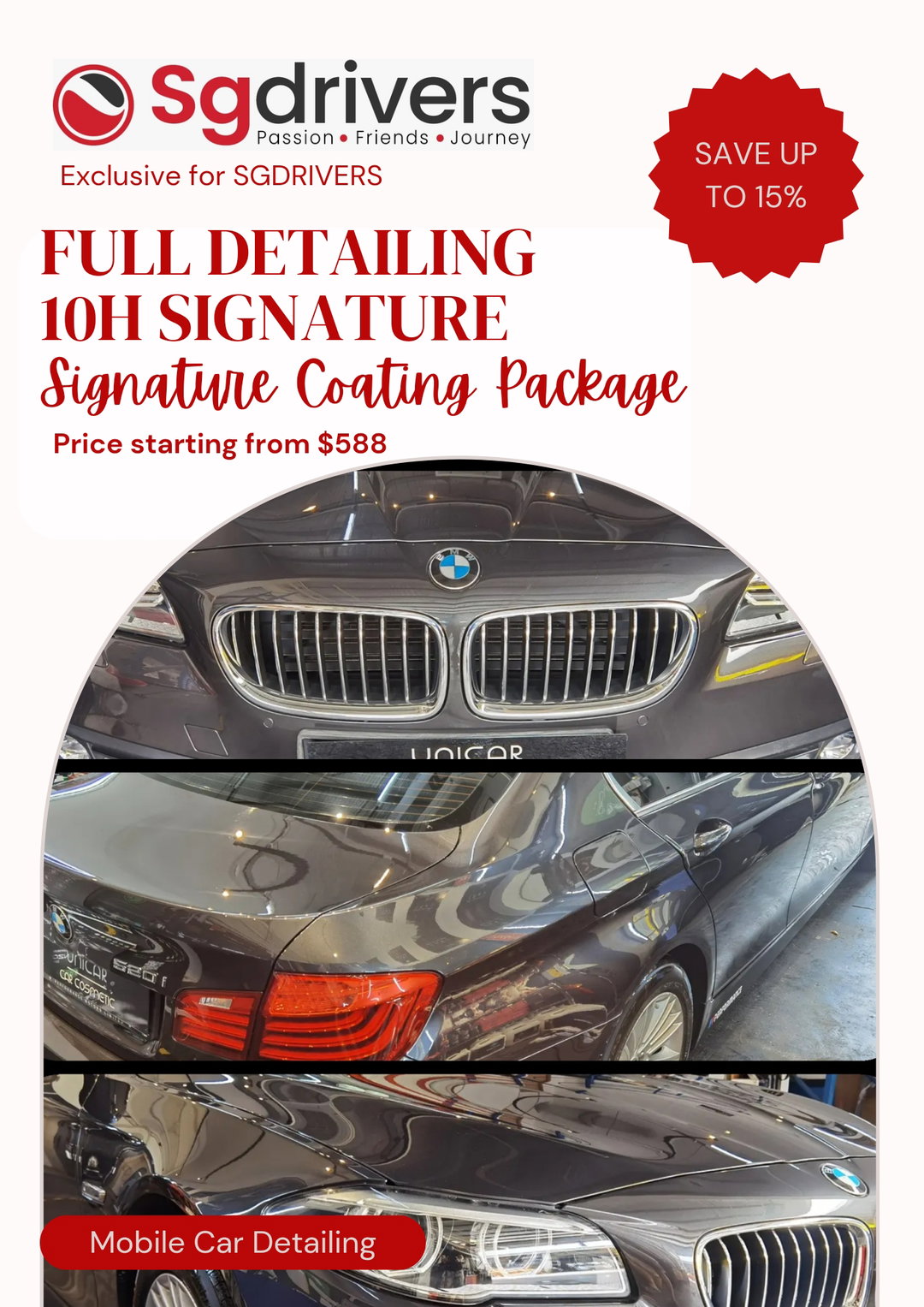 [SG Drivers Exclusive] Full Detailing Signature 10H *Up to 60mths