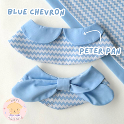 Blue Chevron Peter Pan Collar (Premium)
