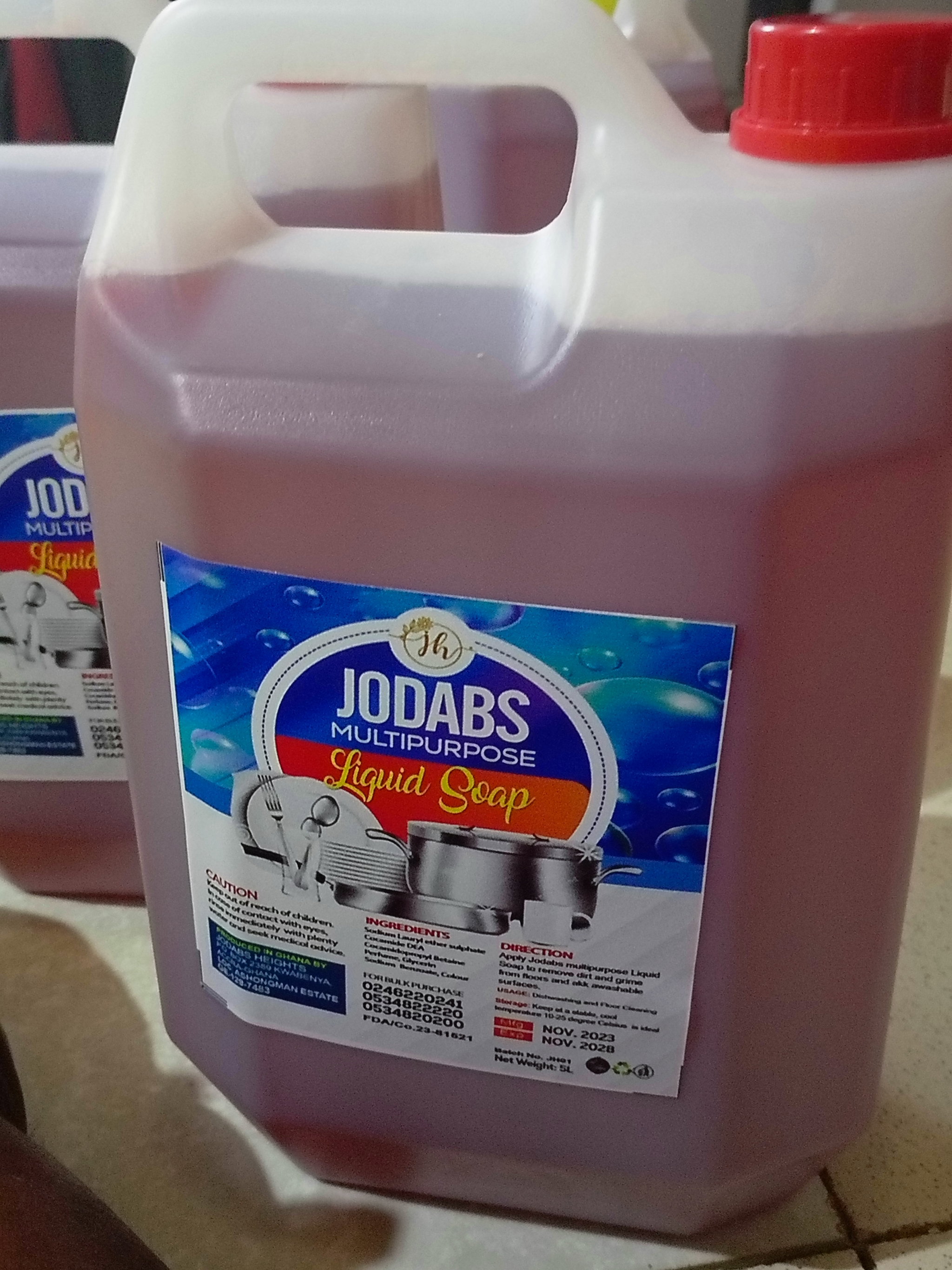 Jodabs Multipurpose liquid soap 5litres_3
