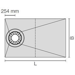 Kerdi Shower TS Sloped Tray For Off-Centre Drainage