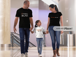 ORENJBLAK Vertical Center - Blk T/Shirts
