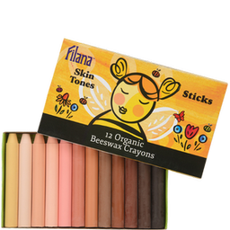 12 Skin Tones Stick Crayons