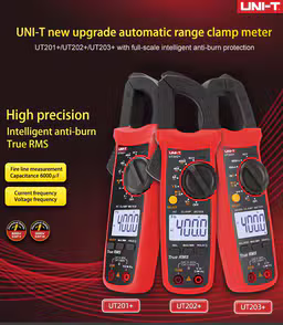 UNI-T UT203+ Industrial grade True RMS LCD handheld 400A AC/DC small digital ampere