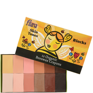 12 Skin Tones Block Crayons
