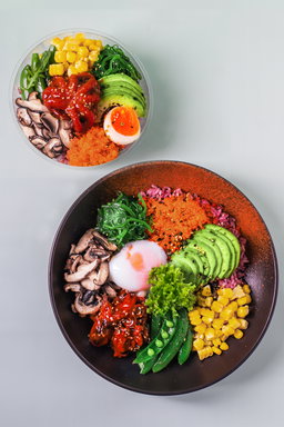 Seafood poke bowl