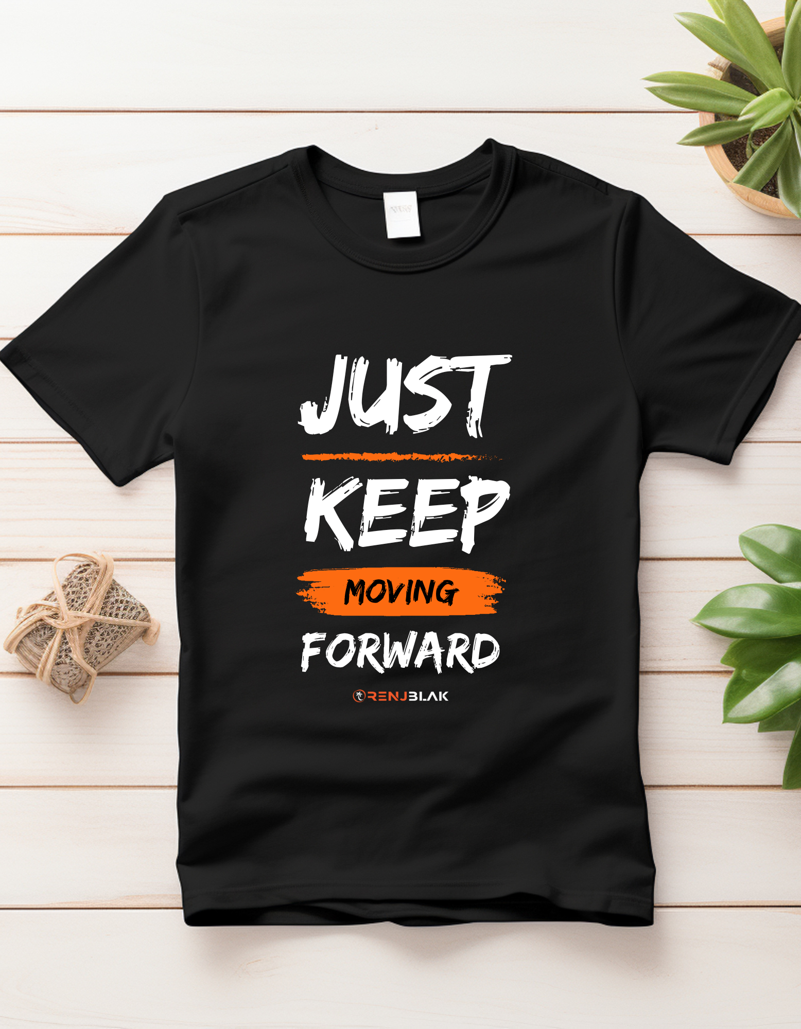 Keep Moving - Black Tshirt_0