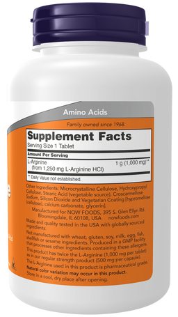 L-Arginine Double Strength 1000mg