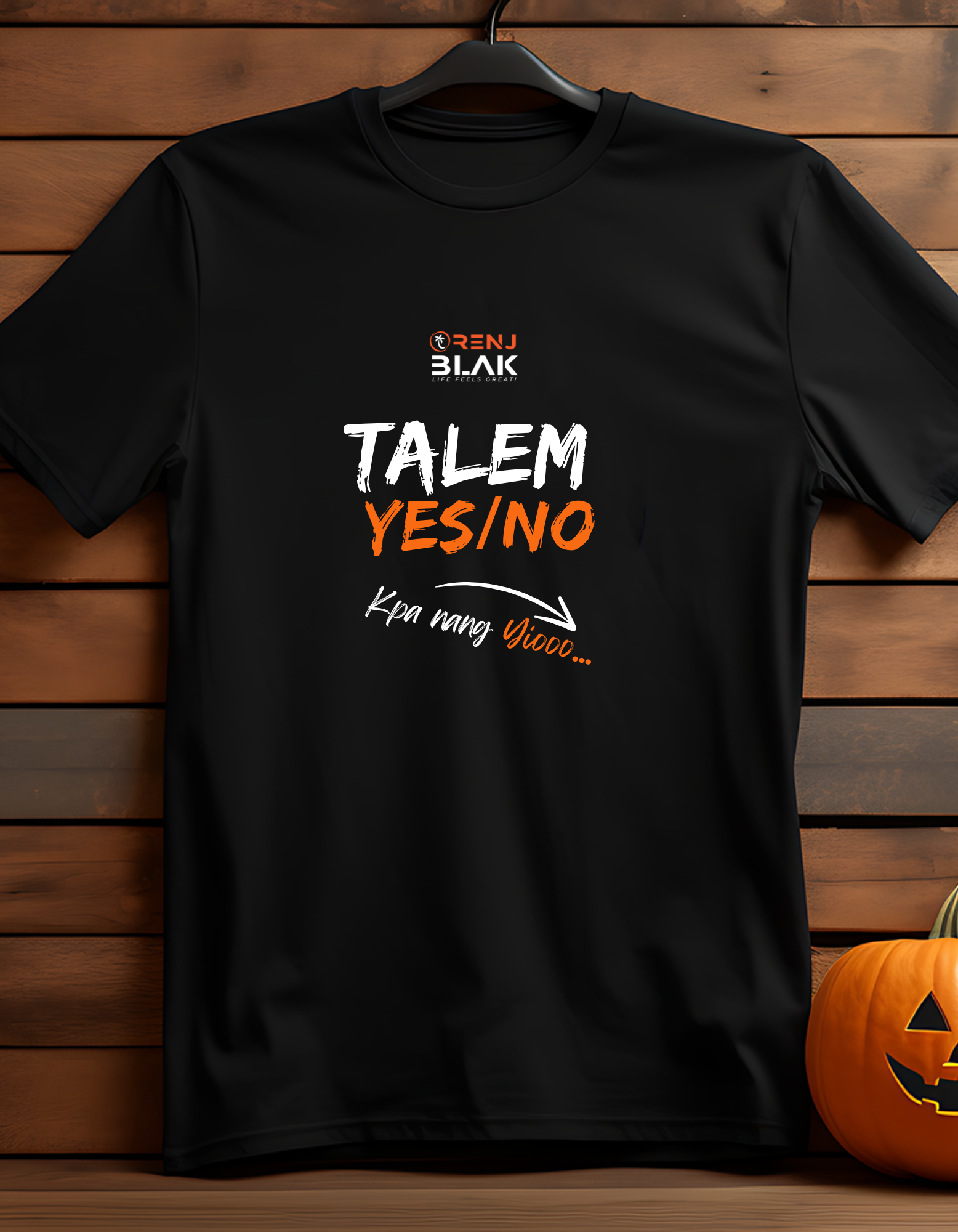 TALEM YES/NO - Black Tshirt_0