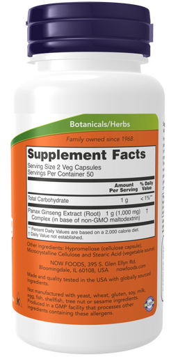 Panax Ginseng 500 mg