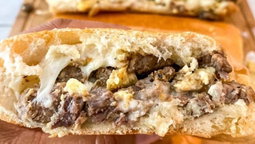Steak, Egg & Cheese Sandwich