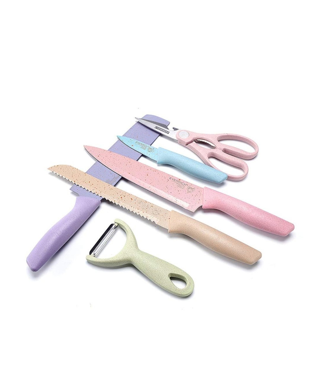 Pastel 6 Piece Corrugated Kitchen Knife Set_1
