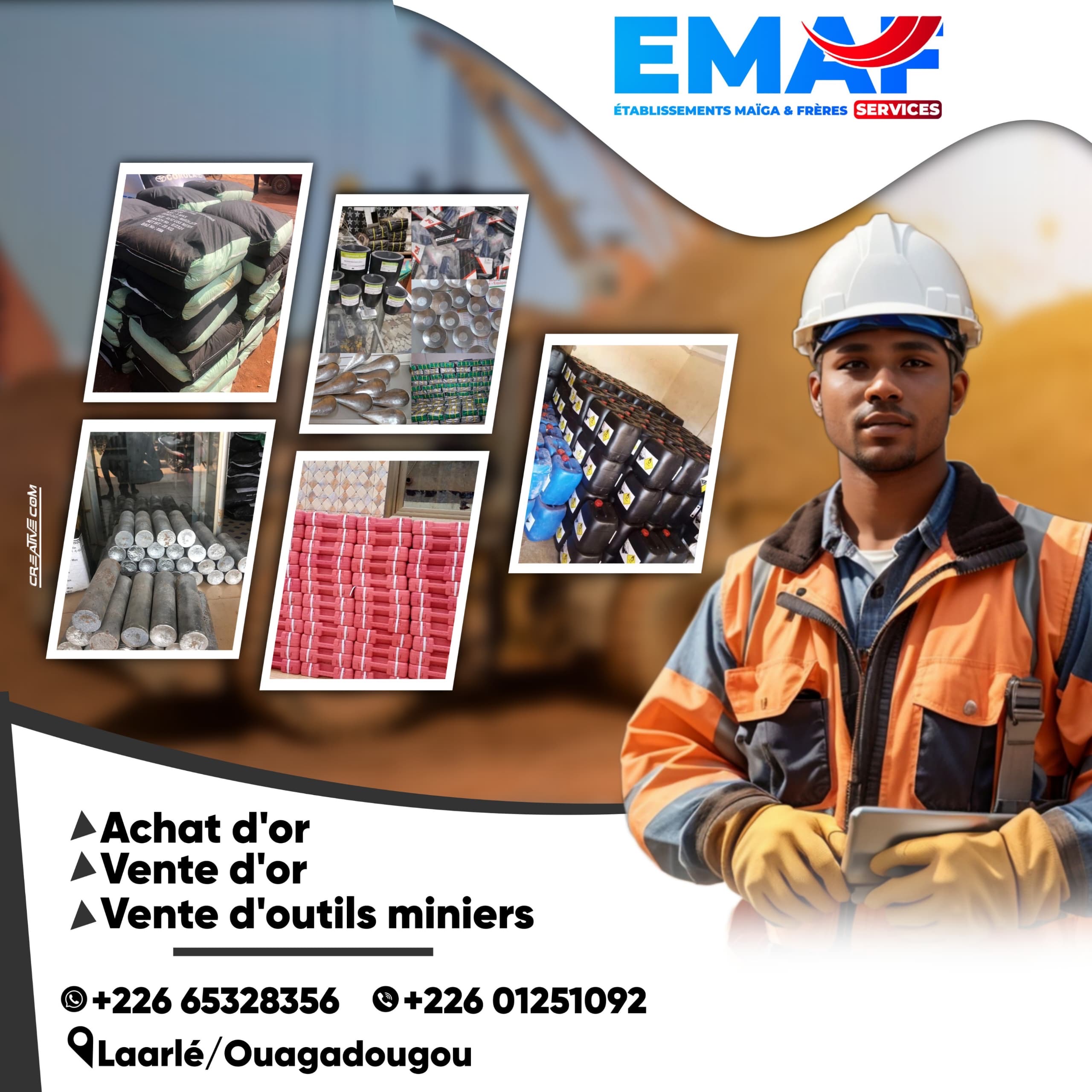 Ventes d’outils miniers 