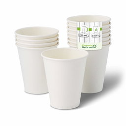 Paper cups 250 ml - colour white 