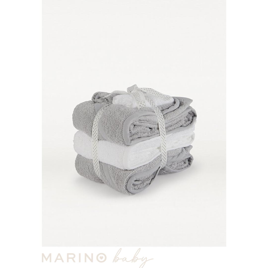 Grey Towels & Flannel Set_0