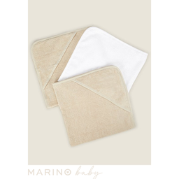Natural Towels and Flannel Set