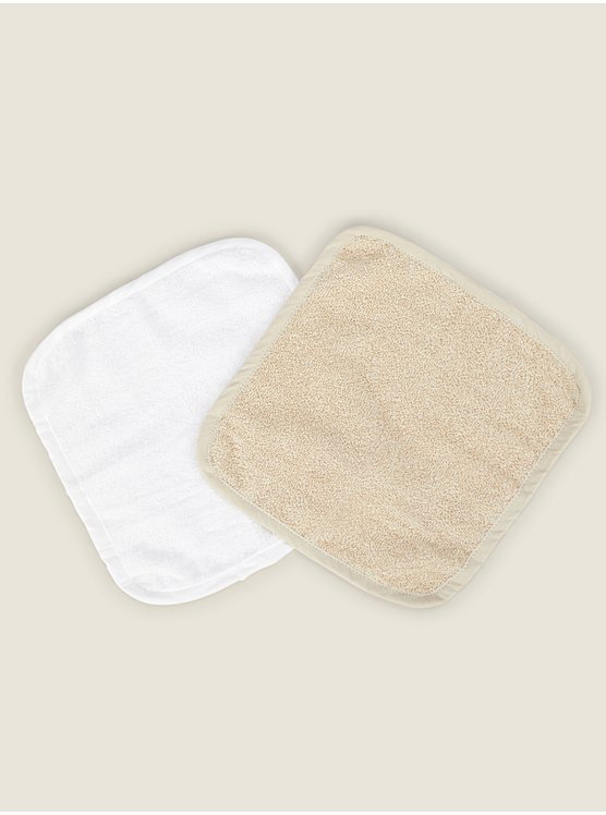 Natural Towels and Flannel Set_2