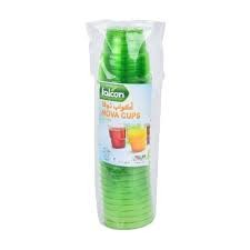 Falcon Green Disposable Plastic Nova Cups