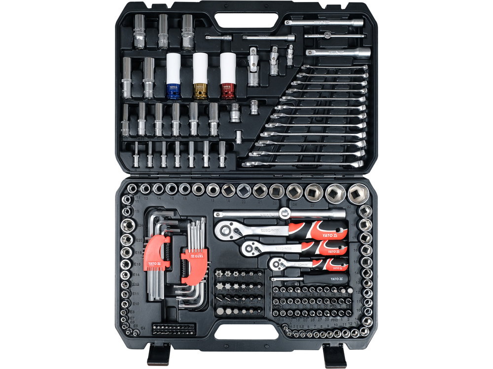 YATO 198PC SOCKET SET 1/4" 3/8" 1/2"