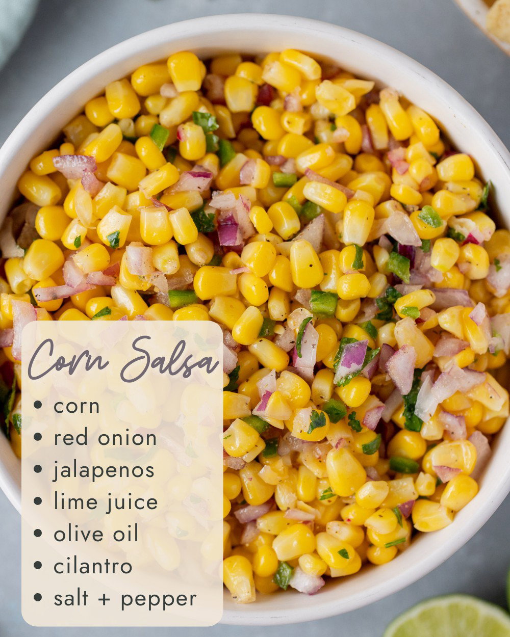 Corn Salsa Bowl Salad - ONE