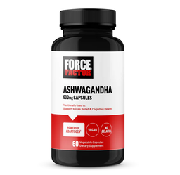 FORCE FACTOR ASHWAGANDHA 600MG 60 VEGETABLE CAPS