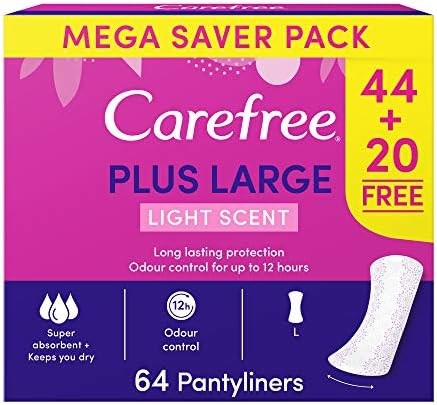 Carefree Plus Large Pantyliners Light Scent_0