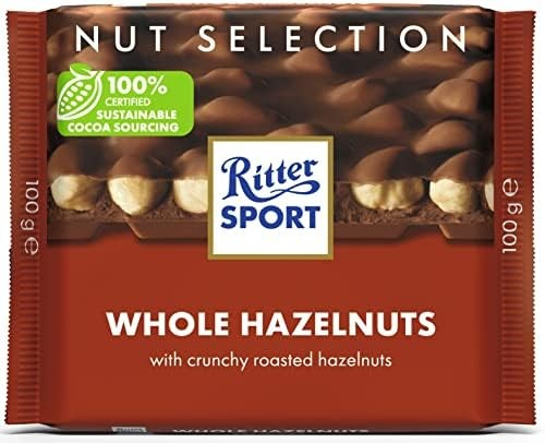 Ritter Sport Nut Selection Milk Chocolate Slab with Whole Roasted Hazelnut_0