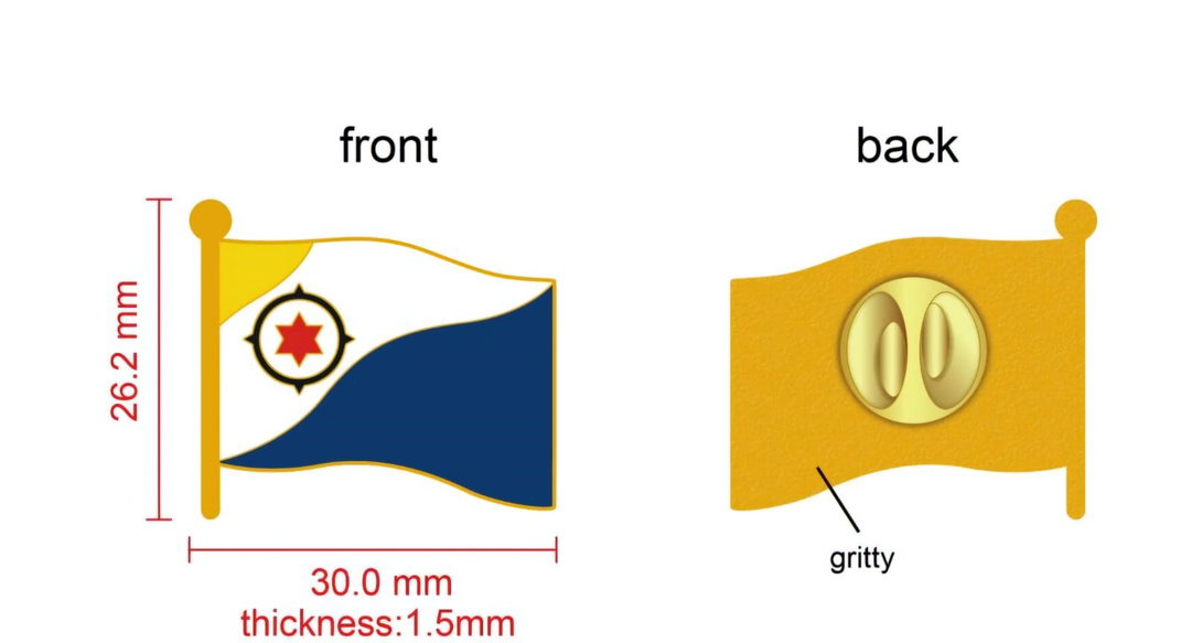 2024090618 Pin Flag