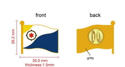 2024090618 Pin Flag