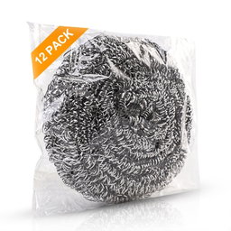 Steel wool scrubber