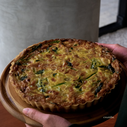 Spinach & Turkey Ham Tart