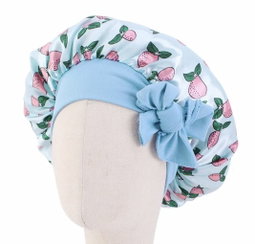 Adjustable Patterned Kiddie Wide-Band Bonnet 