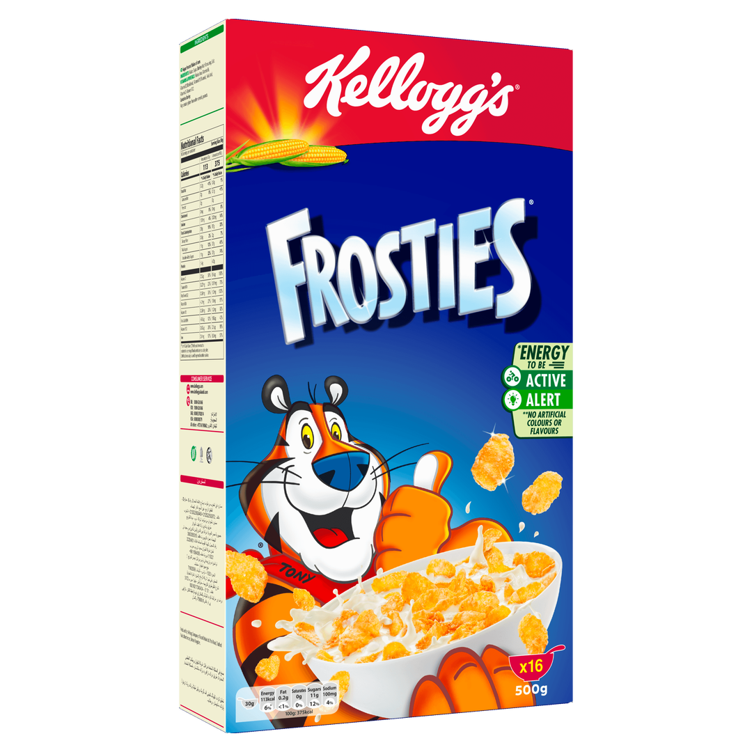 Kellogg s Frosties Sugar Frosted Corn Flakes - artificial colors free artificial flavors free